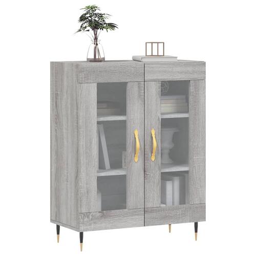Skænk 69,5x34x90 cm konstrueret træ grå sonoma-eg