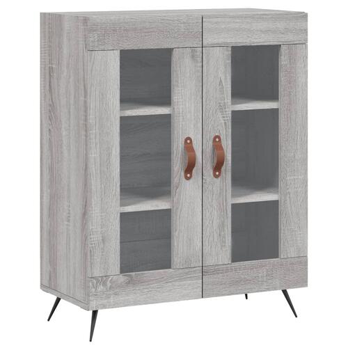 Skænk 69,5x34x90 cm konstrueret træ grå sonoma-eg