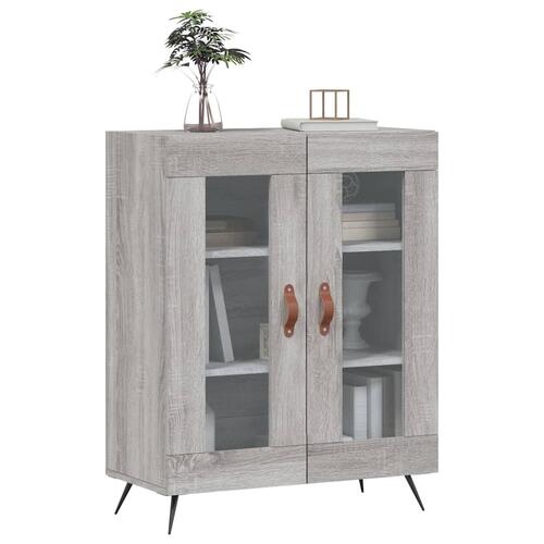 Skænk 69,5x34x90 cm konstrueret træ grå sonoma-eg