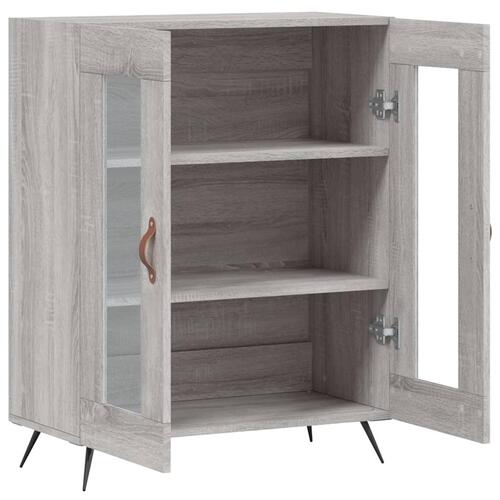 Skænk 69,5x34x90 cm konstrueret træ grå sonoma-eg