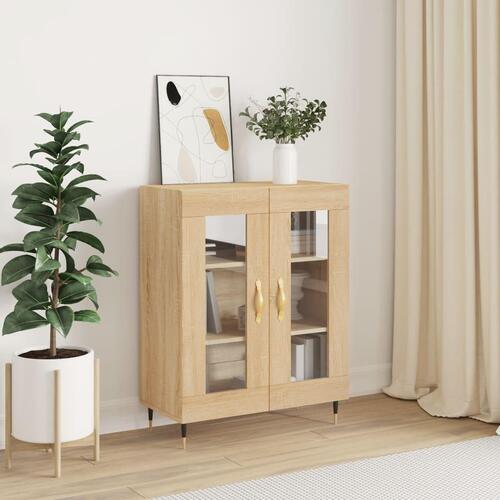 Skænk 69,5x34x90 cm konstrueret træ sonoma-eg