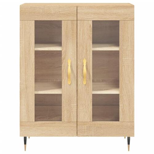 Skænk 69,5x34x90 cm konstrueret træ sonoma-eg