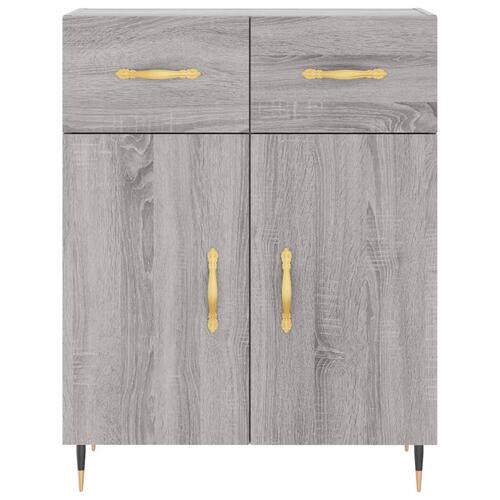 Skænk 69,5x34x90 cm konstrueret træ grå sonoma-eg