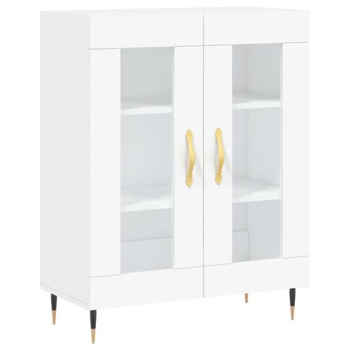 Skænk 69,5x34x90 cm konstrueret træ hvid