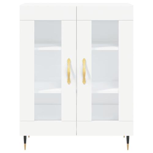 Skænk 69,5x34x90 cm konstrueret træ hvid