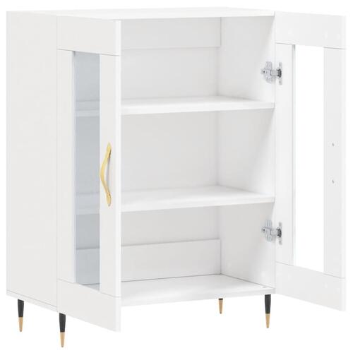 Skænk 69,5x34x90 cm konstrueret træ hvid