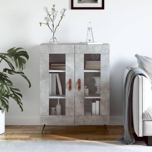 Skænk 69,5x34x90 cm konstrueret træ betongrå
