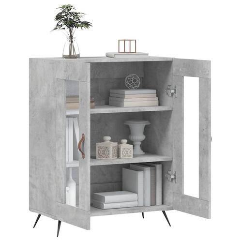 Skænk 69,5x34x90 cm konstrueret træ betongrå