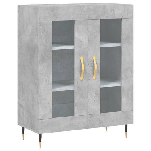 Skænk 69,5x34x90 cm konstrueret træ betongrå