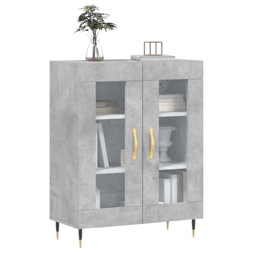 Skænk 69,5x34x90 cm konstrueret træ betongrå