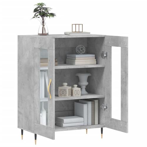 Skænk 69,5x34x90 cm konstrueret træ betongrå