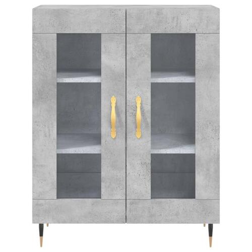 Skænk 69,5x34x90 cm konstrueret træ betongrå