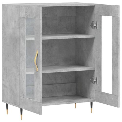 Skænk 69,5x34x90 cm konstrueret træ betongrå