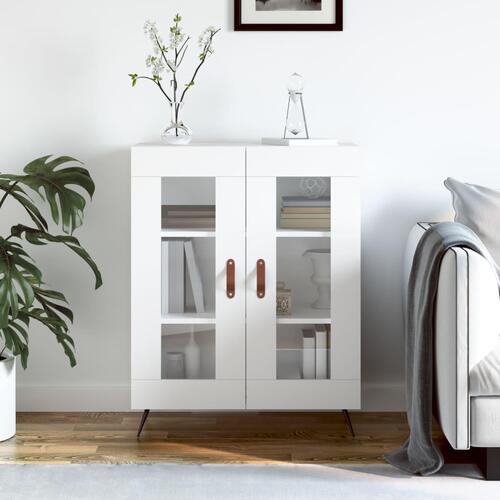 Skænk 69,5x34x90 cm konstrueret træ hvid