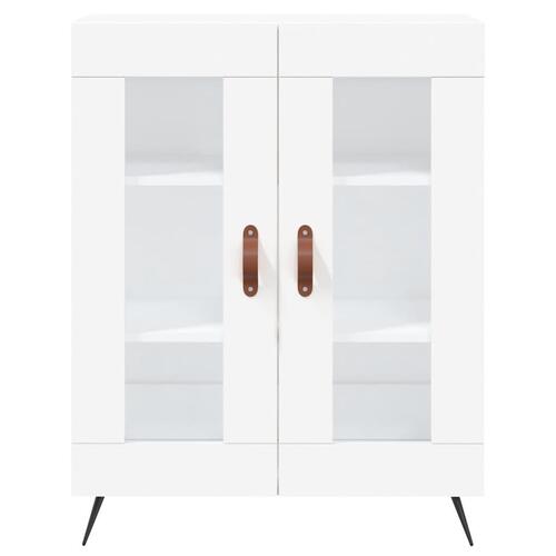 Skænk 69,5x34x90 cm konstrueret træ hvid