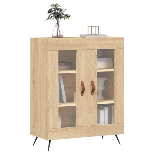 Skænk 69,5x34x90 cm konstrueret træ sonoma-eg