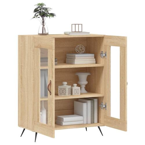 Skænk 69,5x34x90 cm konstrueret træ sonoma-eg