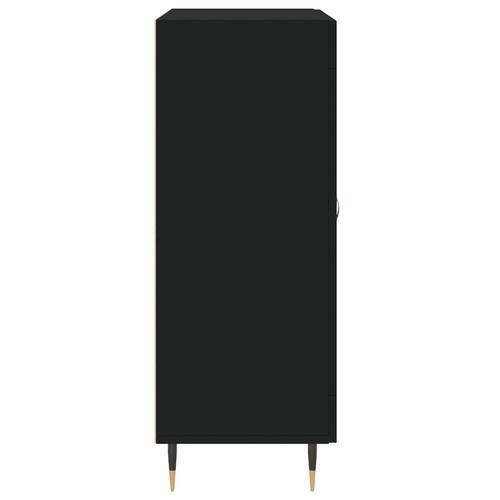 Skænk 69,5x34x90 cm konstrueret træ sort