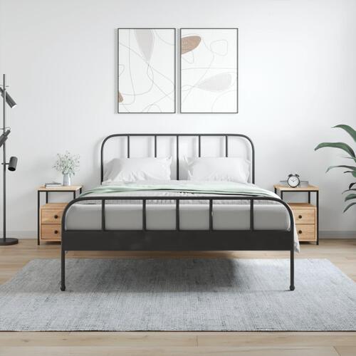 Sengeborde 2 stk. 34x35,5x50 cm konstrueret træ sonoma-eg