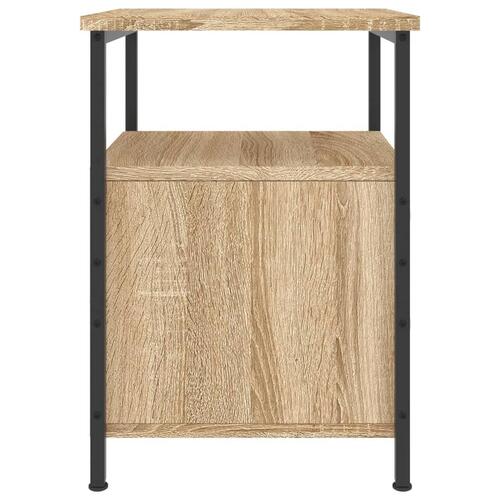 Sengeborde 2 stk. 34x35,5x50 cm konstrueret træ sonoma-eg