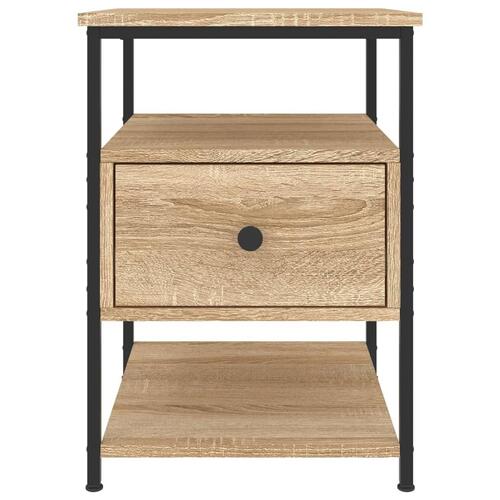 Sengeborde 2 stk. 40x42x56 cm konstrueret træ sonoma-eg
