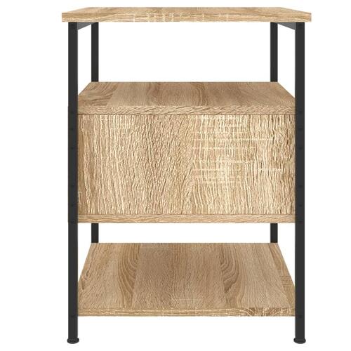 Sengeborde 2 stk. 40x42x56 cm konstrueret træ sonoma-eg