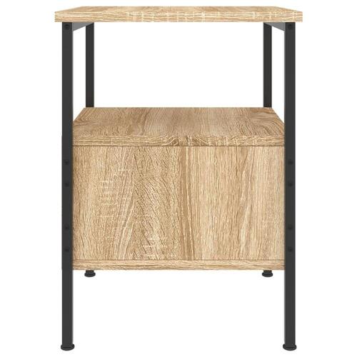 Sengeborde 2 stk. 34x36x50 cm konstrueret træ sonoma-eg