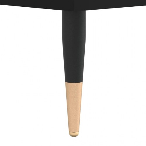 Tv-bord 150x30x50 cm konstrueret træ sort