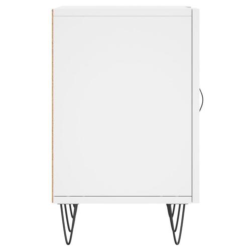 Tv-bord 150x30x50 cm konstrueret træ hvid