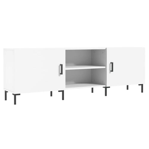 Tv-bord 150x30x50 cm konstrueret træ hvid