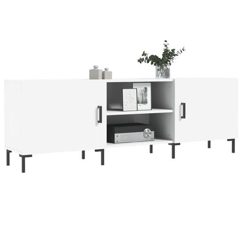 Tv-bord 150x30x50 cm konstrueret træ hvid
