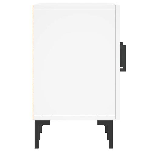Tv-bord 150x30x50 cm konstrueret træ hvid