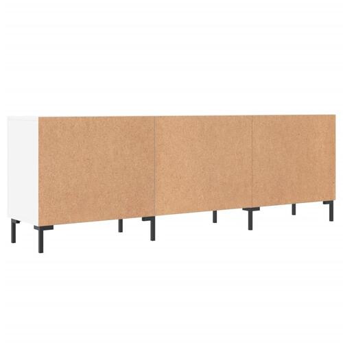 Tv-bord 150x30x50 cm konstrueret træ hvid