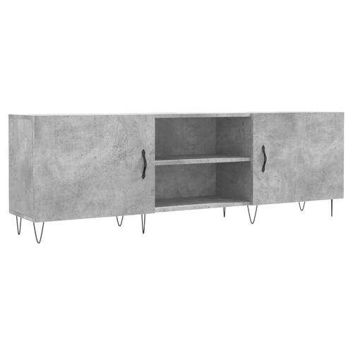 Tv-bord 150x30x50 cm konstrueret træ betongrå