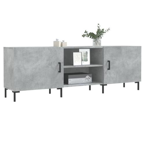 Tv-bord 150x30x50 cm konstrueret træ betongrå