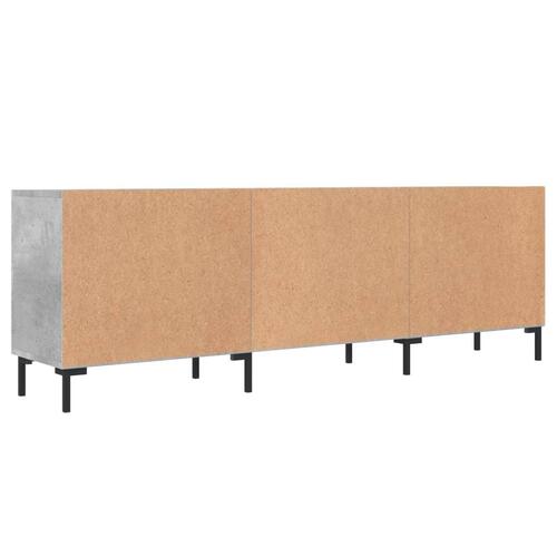 Tv-bord 150x30x50 cm konstrueret træ betongrå