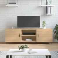 Tv-bord 150x30x50 cm konstrueret træ sonoma-eg