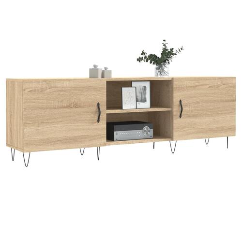 Tv-bord 150x30x50 cm konstrueret træ sonoma-eg