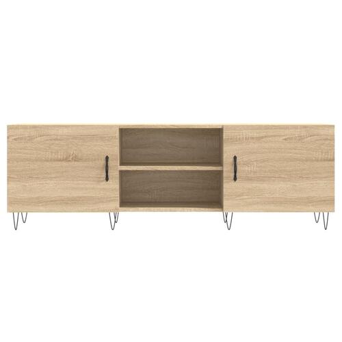 Tv-bord 150x30x50 cm konstrueret træ sonoma-eg