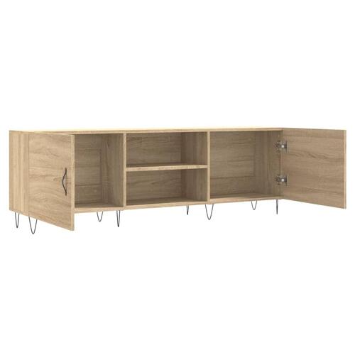 Tv-bord 150x30x50 cm konstrueret træ sonoma-eg