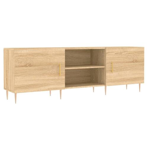 Tv-bord 150x30x50 cm konstrueret træ sonoma-eg