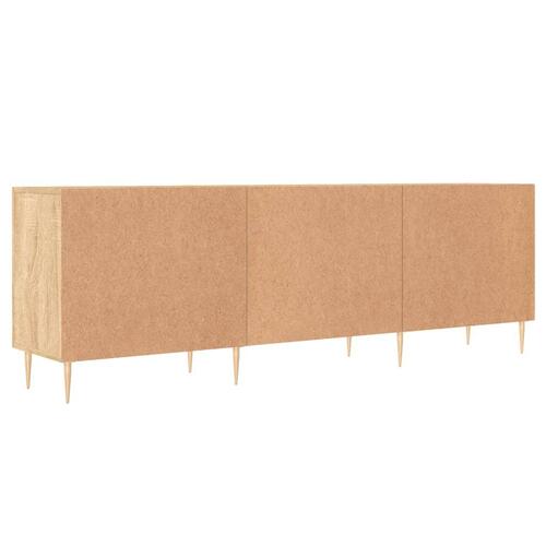 Tv-bord 150x30x50 cm konstrueret træ sonoma-eg