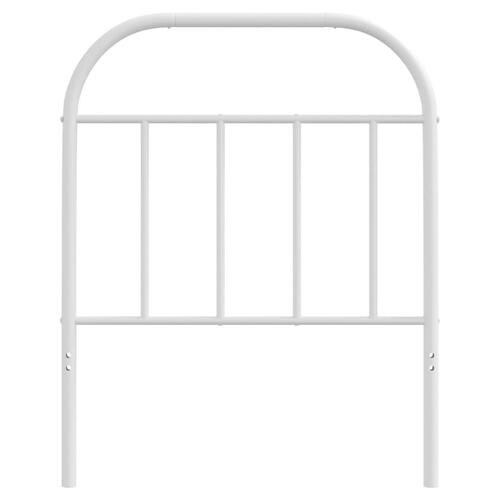 Sengegavl 75 cm metal hvid
