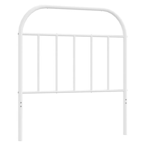 Sengegavl 80 cm metal hvid