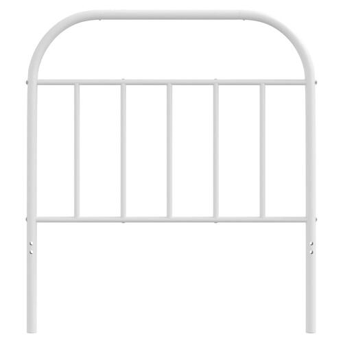 Sengegavl 80 cm metal hvid