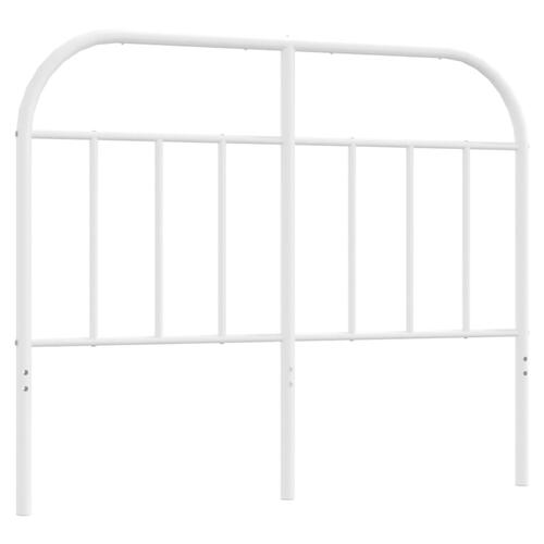 Sengegavl 120 cm metal hvid