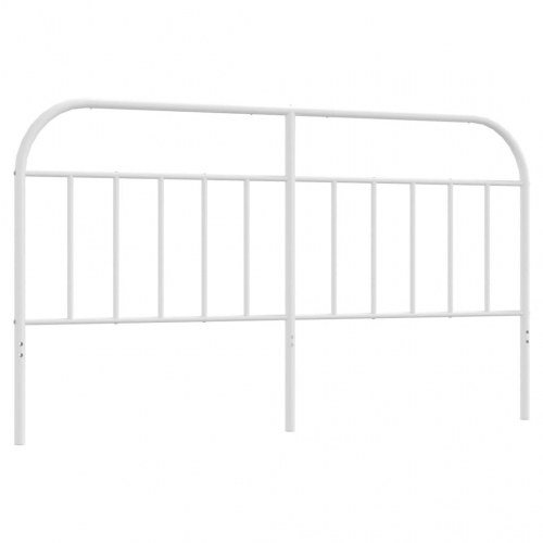 Sengegavl 160 cm metal hvid