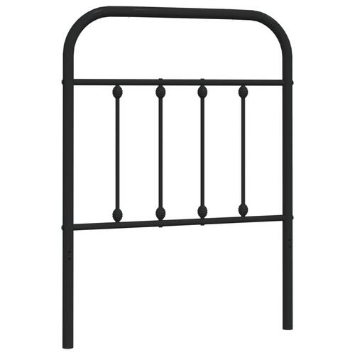 Sengegavl 75 cm metal sort