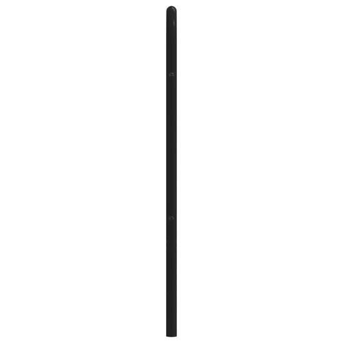 Sengegavl 120 cm metal sort