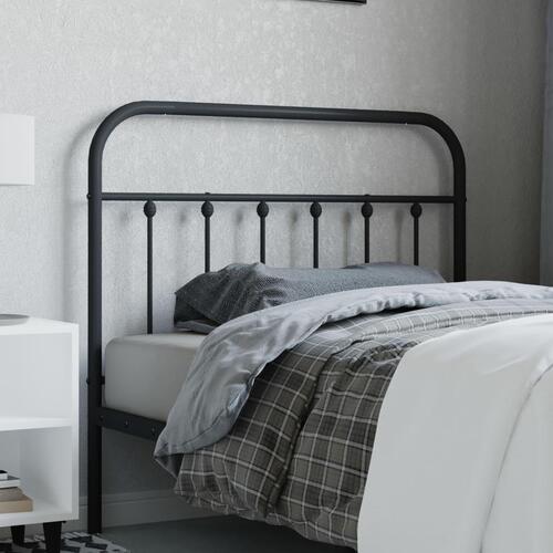 Sengegavl 107 cm metal sort